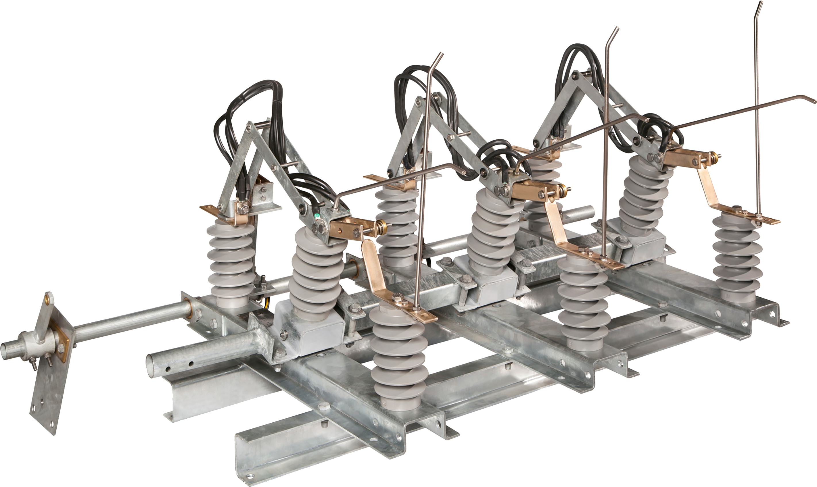 Three Pole Disconnectors With Horns, Serie Sca-ec, - Seccionador De Cuchillas Deslizantes (2891x1772), Png Download