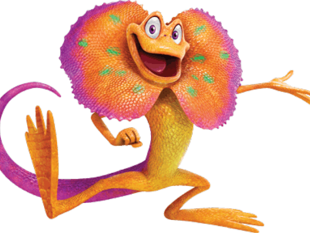 Axolotl Clipart Unusual Animal - Frill Neck Lizard Clipart (640x480), Png Download