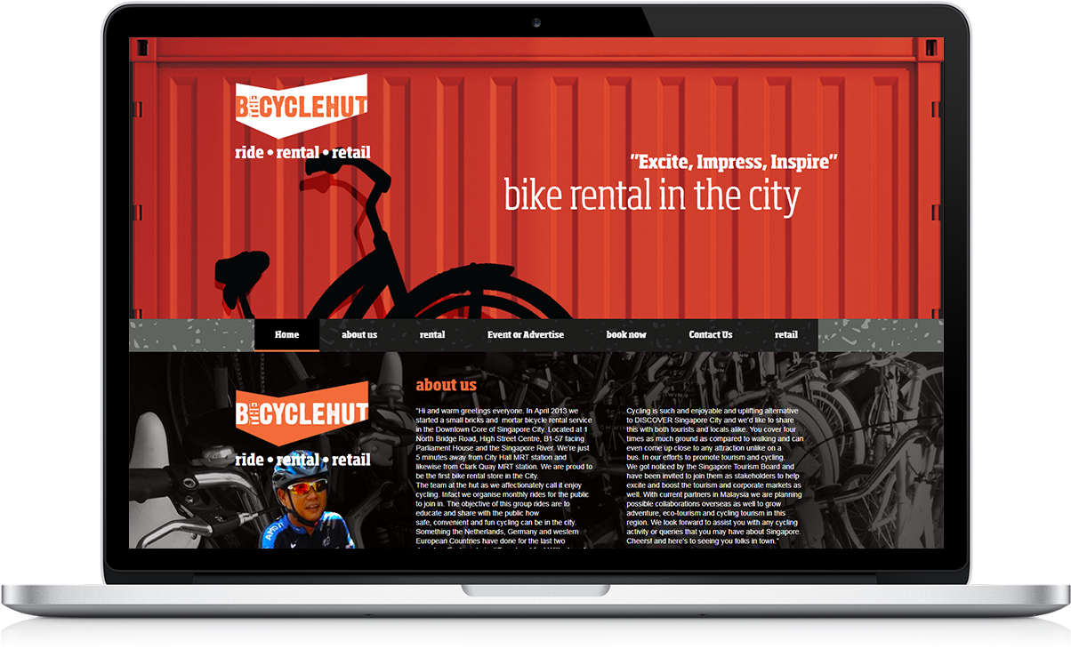 Portfolio Desktop Bicycle Hut - Gadget (1260x756), Png Download