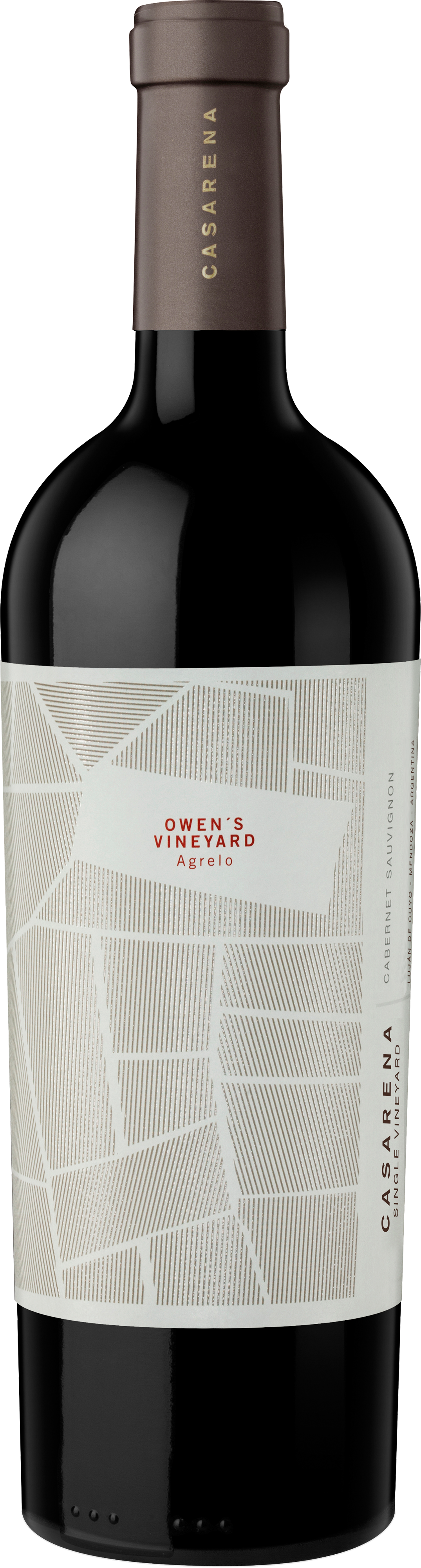 Bottle Shot - 2015 Casarena Owen's Vineyard Cabernet Sauvignon (1075x4000), Png Download