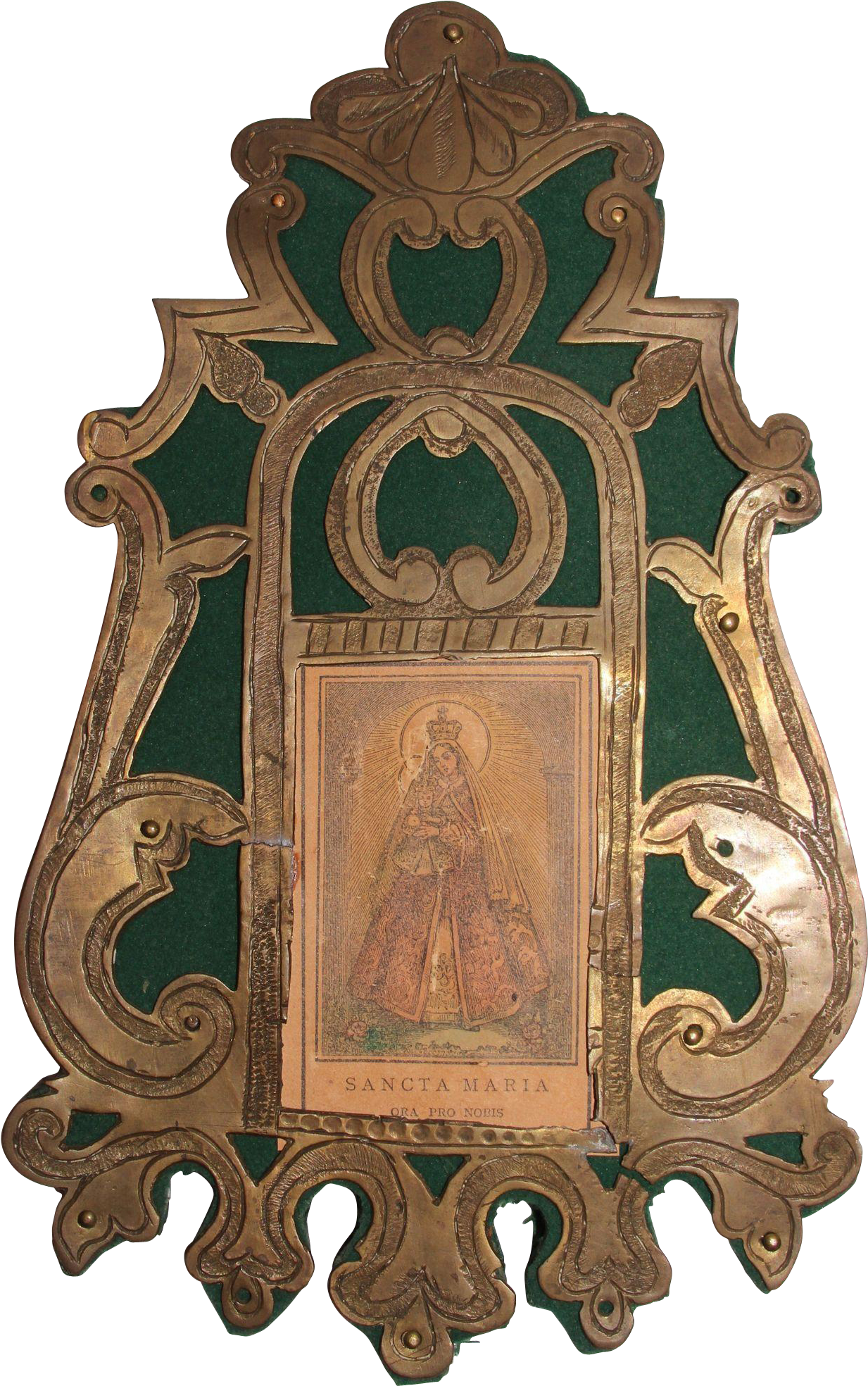 18th Century Baroque Engraved Bronze Devotional Frame - Antique (1967x1967), Png Download
