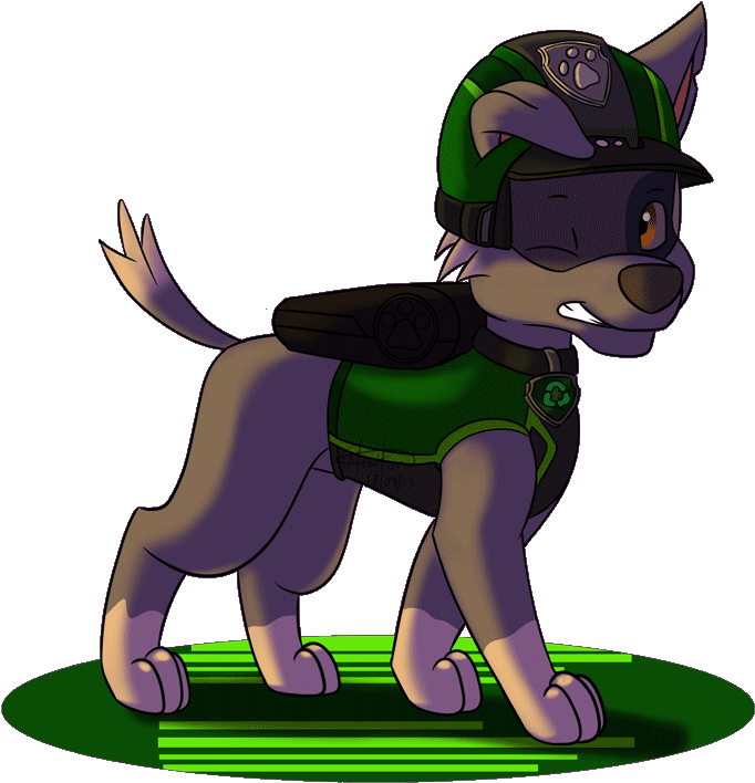 Paw Patrol 'mission Paw' - Paw Patrol Mission Paw Rocky (800x759), Png Download