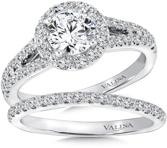 Valina Round Halo Mounting - Valina Engagement Ring Mounting | Size: 6.50 (800x800), Png Download