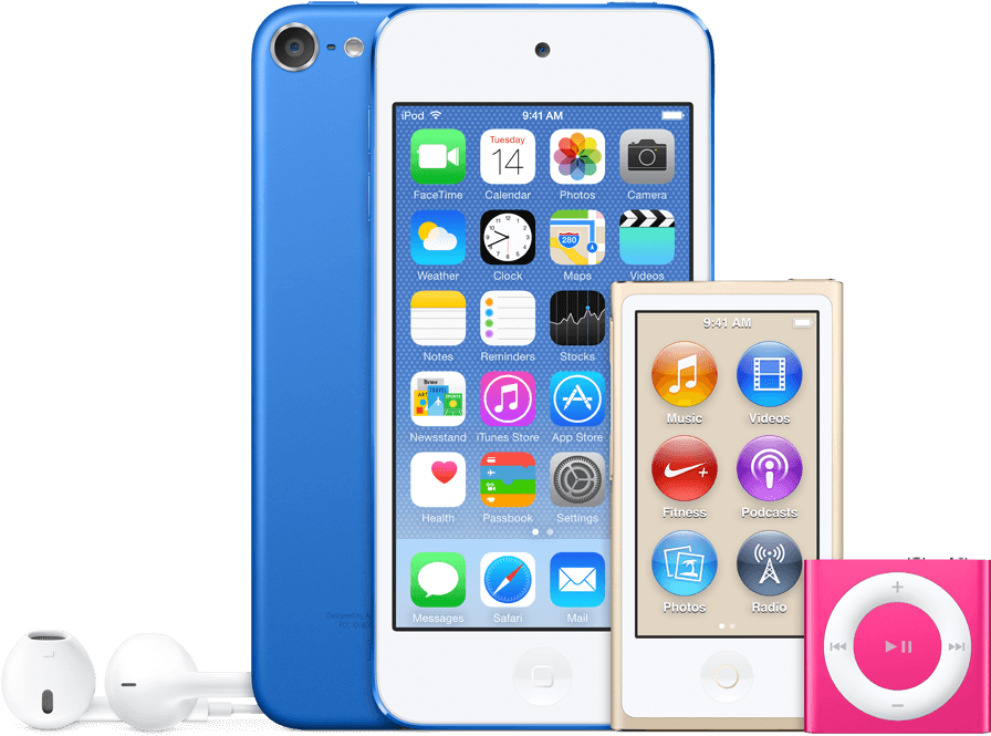 Ipod-family - Apple Ipod Touch (6th Generation) - 32 Gb - Blue (1024x775), Png Download