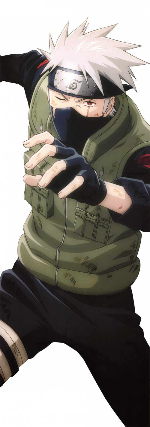 Hatake Kakashi Lookinh All Beat Up And What Not - Naruto Shippuden Kakashi Poster (500x1414), Png Download
