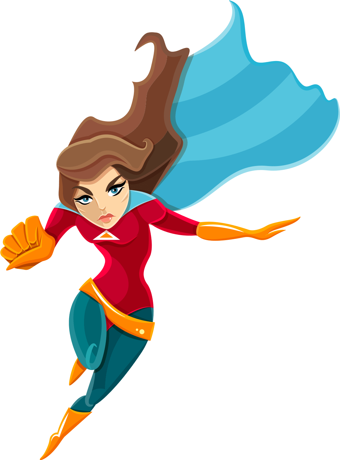 Third Party Databases - Superwoman Vector (1091x1500), Png Download