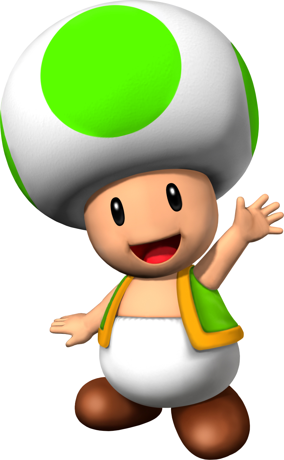 Green Toad Nsmbvr - Toad Mario Party 8 (935x1515), Png Download
