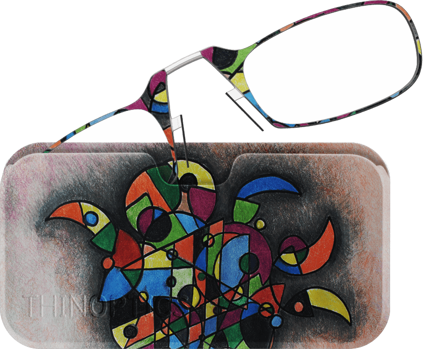 Artlifting Always With You Reading Glasses Art - Aviator Sunglass (836x689), Png Download