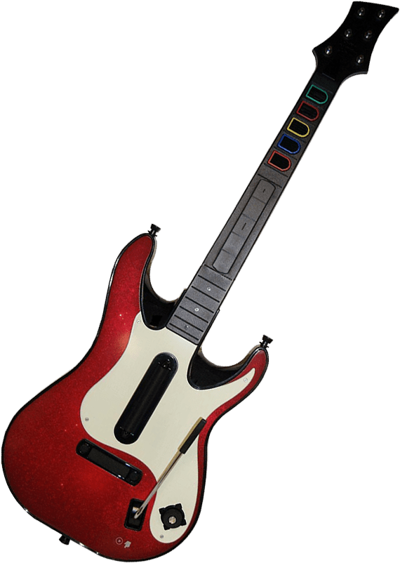 Xbox360 Guitarhero 5 Guitar-2 - Xbox 360 Guitar (570x802), Png Download