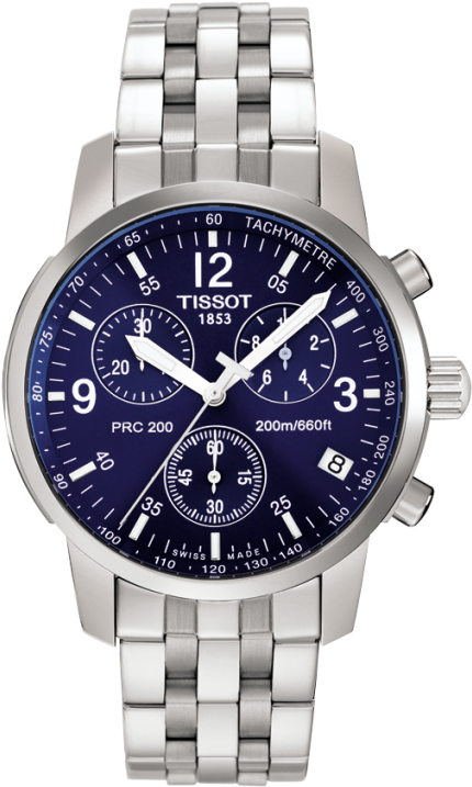 Tissot Prc 200 Men's Blue Quartz Chronograph Classic - Tissot T17 1.586 42 (472x800), Png Download