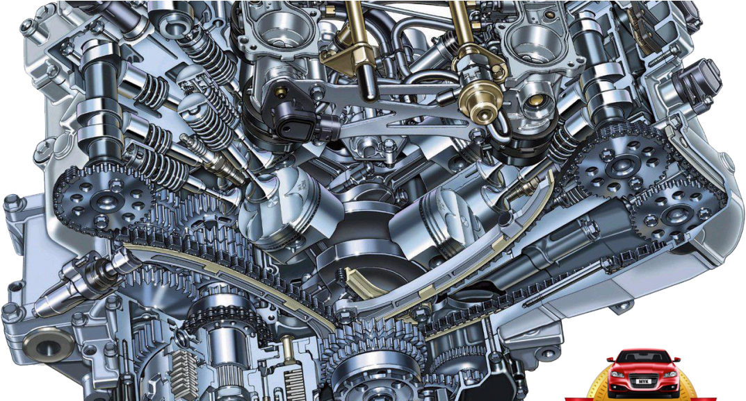 Does Engine Size Matter While Buying Japanese Used - Honda Vfr V4 Engine (1110x577), Png Download