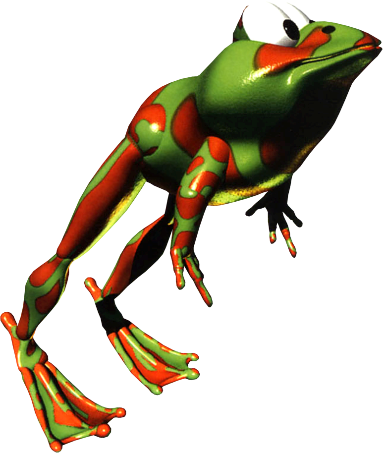 Winky The Frog's Artwork From Donkey Kong Country - Donkey Kong Country Winky (773x914), Png Download