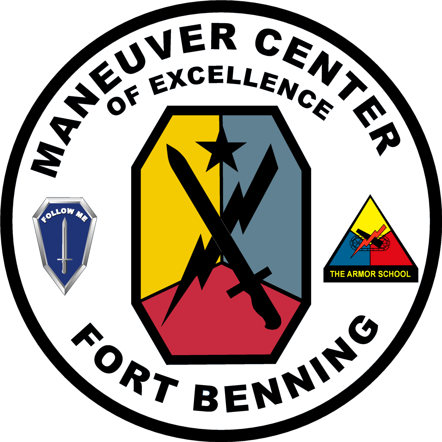 Fort Benning - Mcoe Fort Benning (1470x1469), Png Download