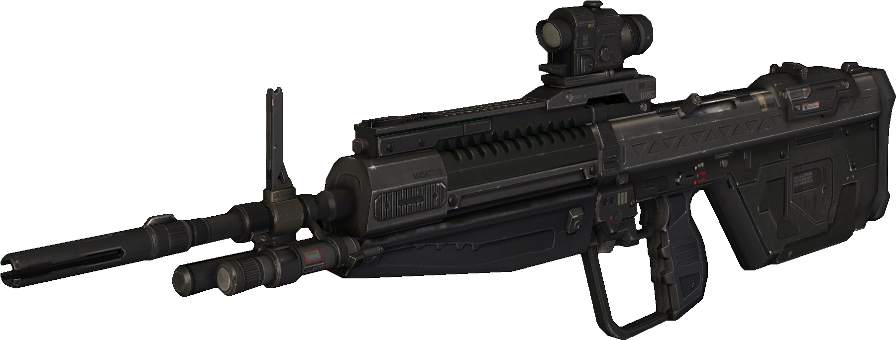 Transparent Rifle Halo Reach Image Transparent - Halo Reach Dmr (1840x720), Png Download