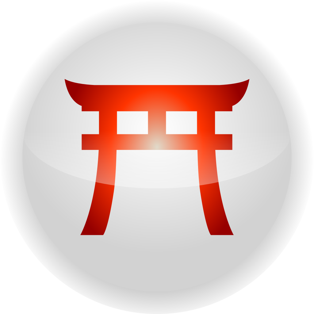 Shinto Torii Icon Vermillion - Shinto Religion (1024x1024), Png Download