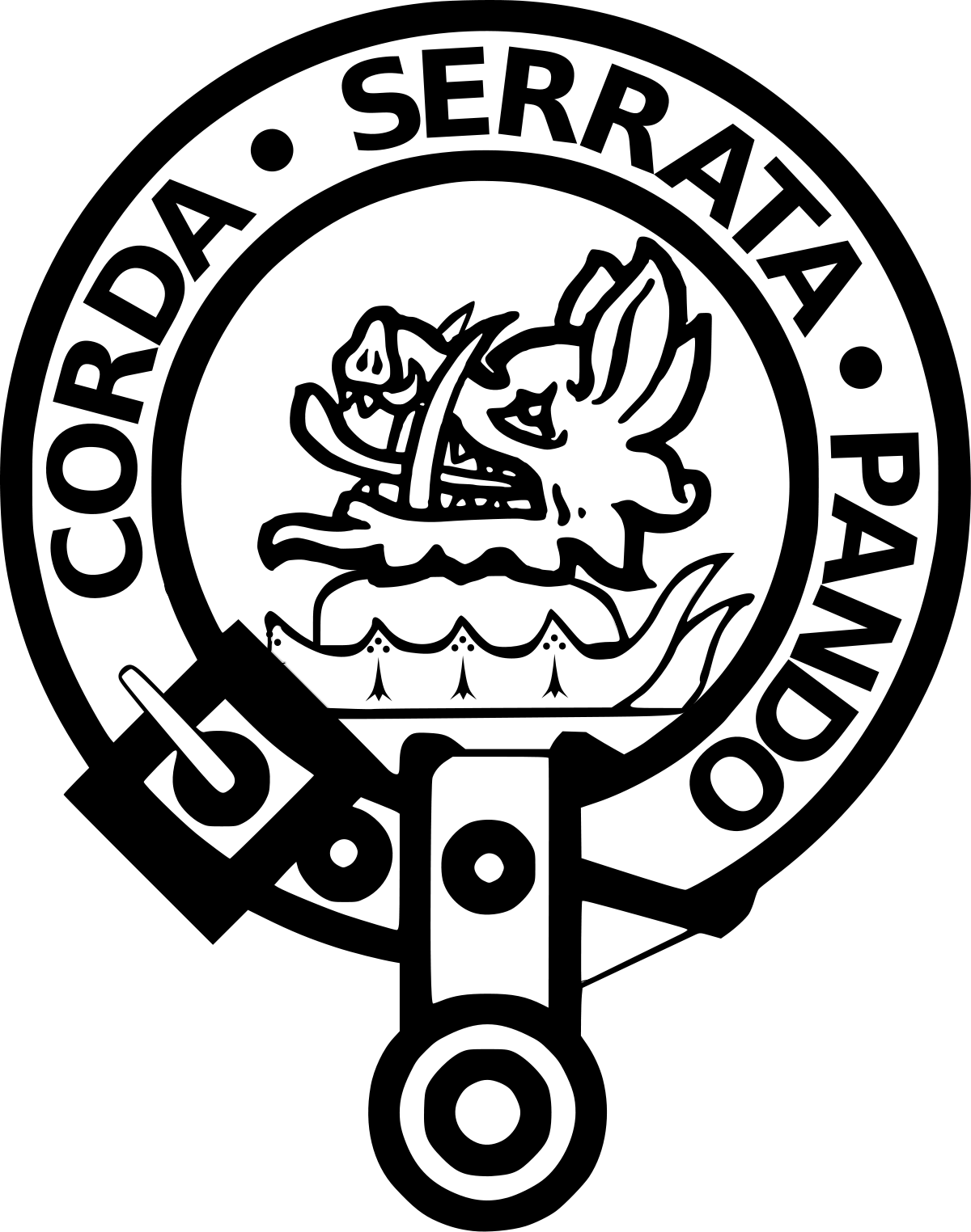 Lockhart Clan Crest (1200x1524), Png Download