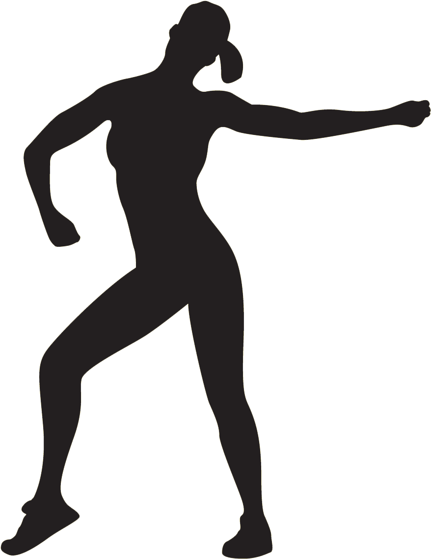 Zumba Dance Drawing Clip Art - Silhouette Zumba (878x1139), Png Download