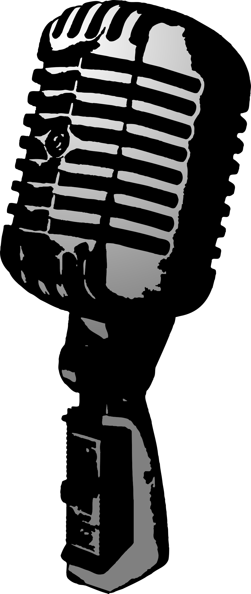Old Time Microphone Png - Mic Clip Art Png (1014x2400), Png Download