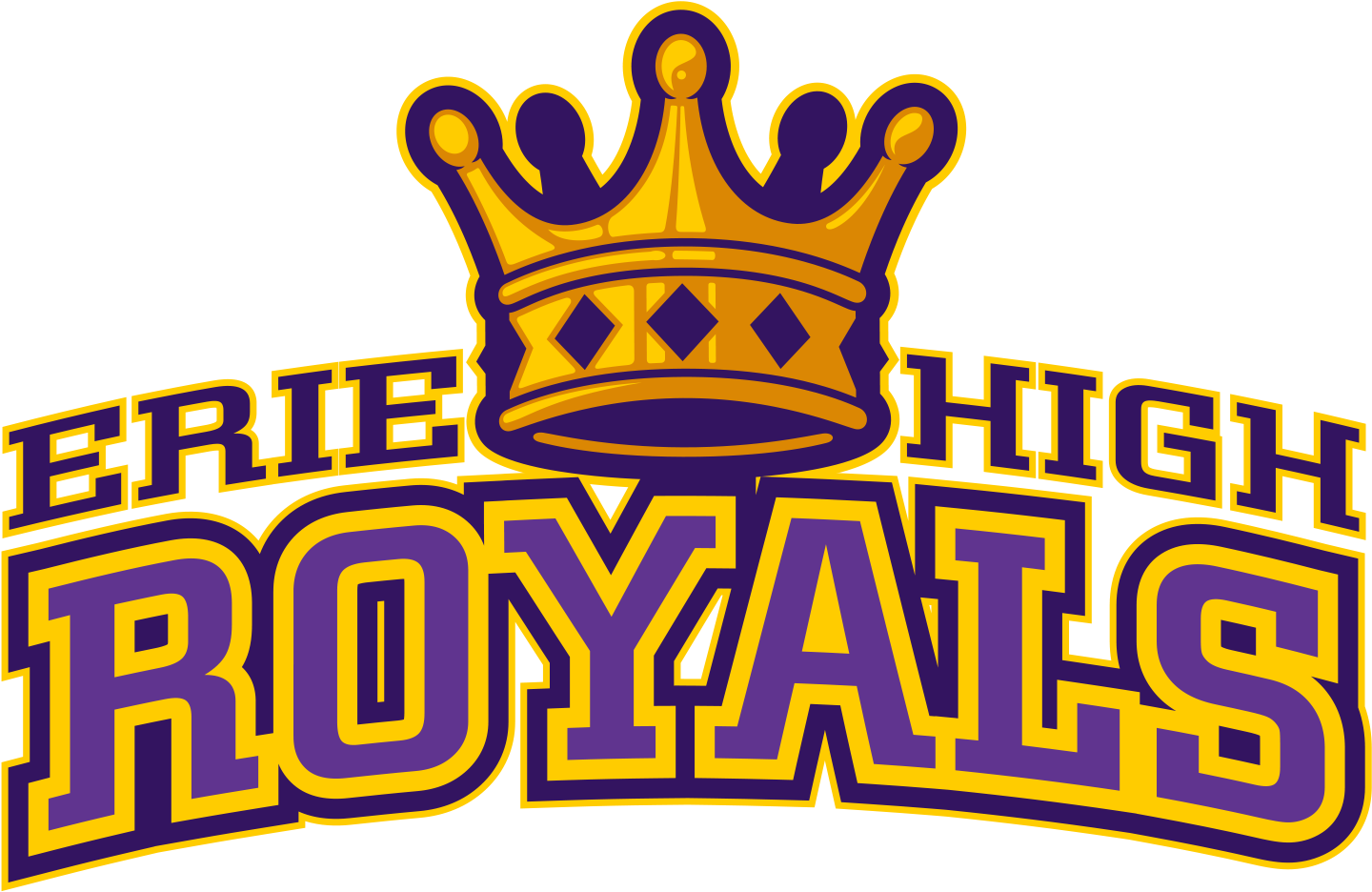 Erie Royals Main Logo Final (1782x1326), Png Download