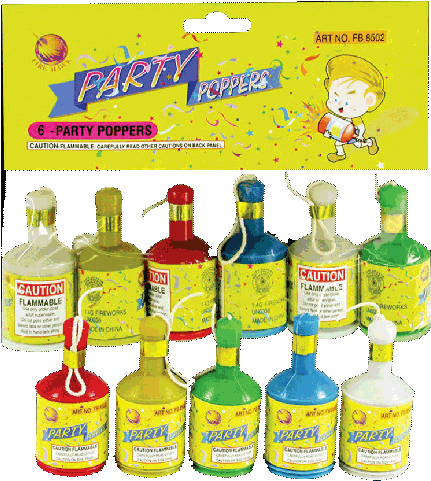 Party Poppers - Party Popper (500x500), Png Download