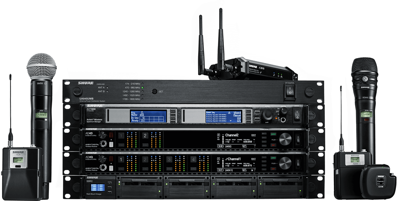 Complete Family Of Axient Digital Wireless Microphone - Axient Digital Shure (1280x649), Png Download