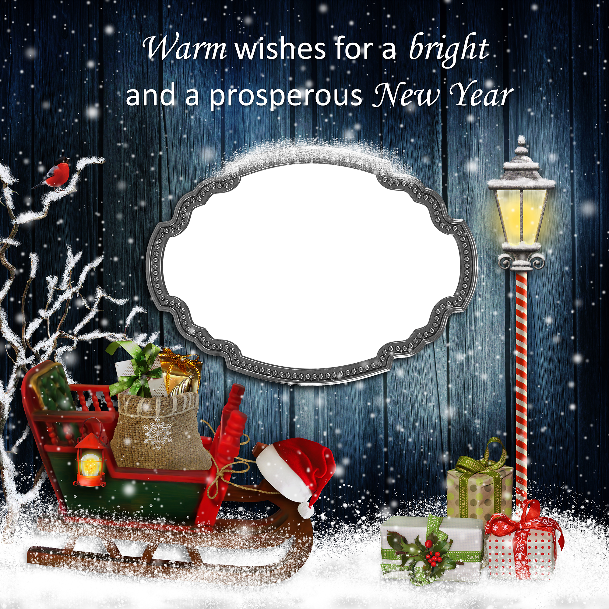 Christmas And New Year Frames (2000x2000), Png Download