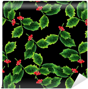 Seamless Pattern With Watercolor Drawing Of Christmas - Watercolor Painting (400x400), Png Download