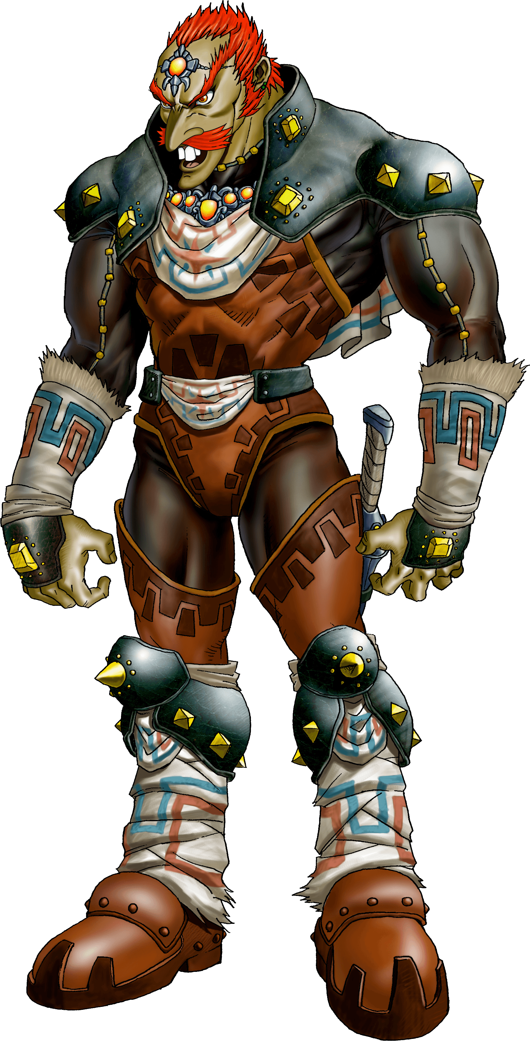 Ganondorf - Ganon Zelda Ocarina Of Time (548x1077), Png Download