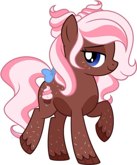 Pony Clipart Brown Thing - Pony Oc Cupcake Sweets (558x650), Png Download