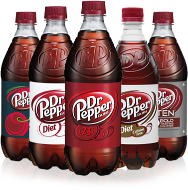 Dr Pepper - Caffeine Free Diet Dr Pepper, 20 Fl Oz Bottle (394x380), Png Download