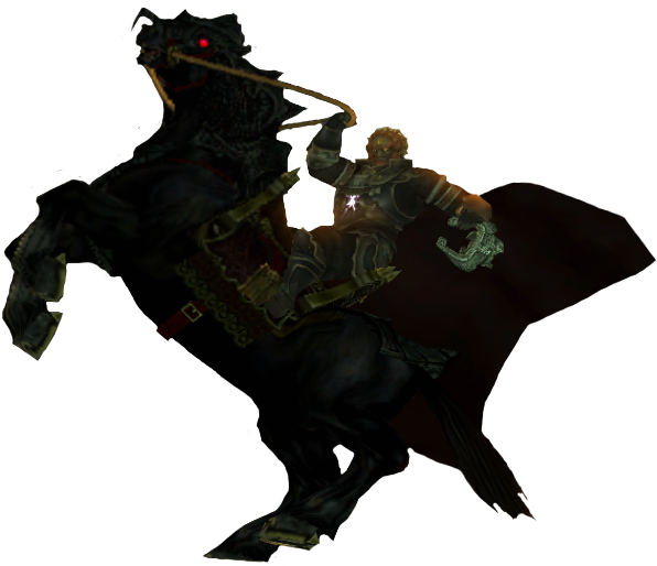 Picture - Ganondorf On Horseback (636x541), Png Download