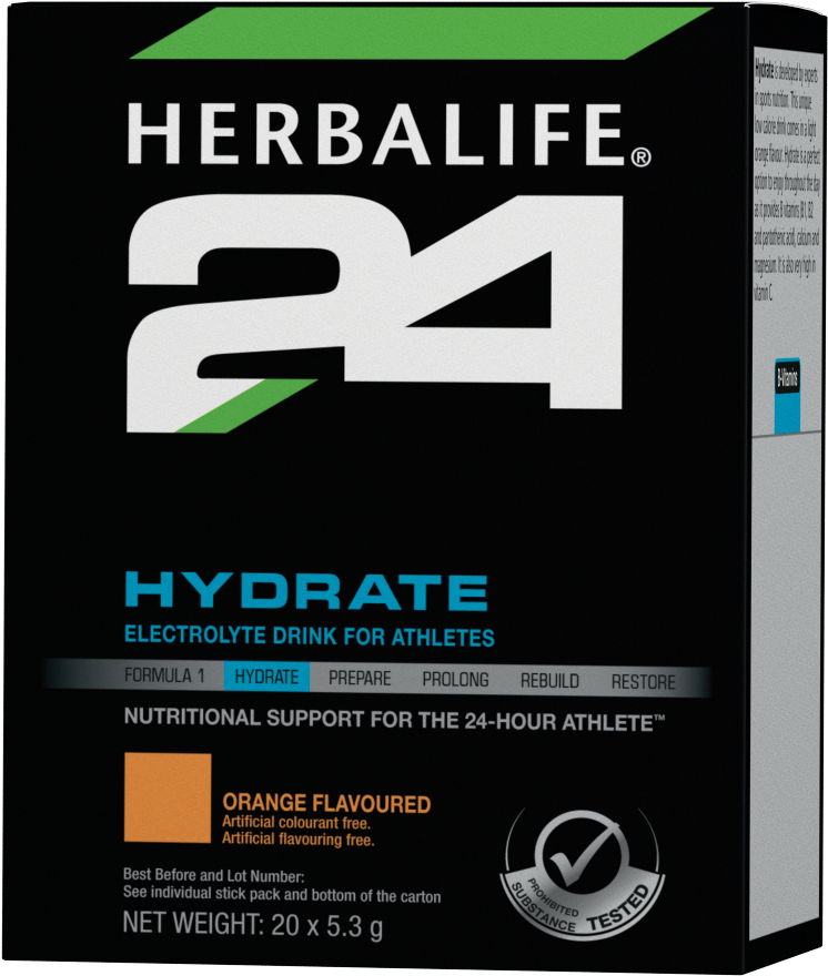 Low Kilojoule Electrolyte Drink - Herbalife 24 Hydrate Png (841x993), Png Download