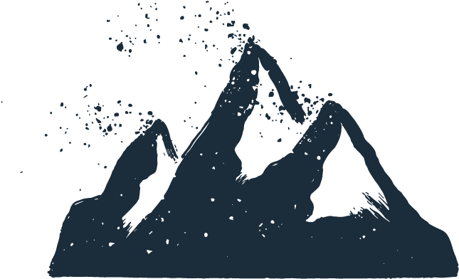 Vector Ski Outdoor - 3 Mountain (864x864), Png Download
