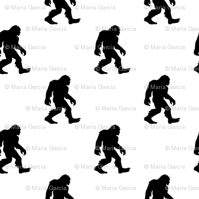 Bigfoot Silhouette - Bigfoot Sasquatch Yowie Yeti Yaren Skunk Ape Bib (400x400), Png Download