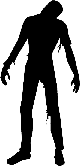 Img, Img, Img, Img, Img, Img - Zombie Silhouette Png (287x577), Png Download