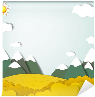 Mountain Landscape Wall Mural • Pixers® • We Live To - Mountain Landscape Shower Curtain (400x400), Png Download