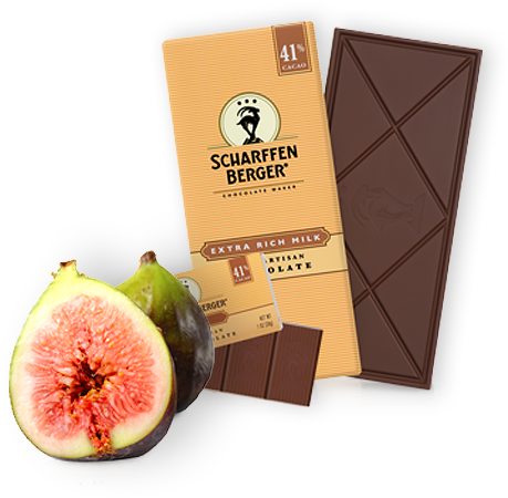 Extra Rich Milk 41% Paired With Figs - Scharffen Berger (570x570), Png Download