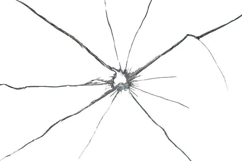 Broken Glass Png - Broken Glass White Background (786x524), Png Download