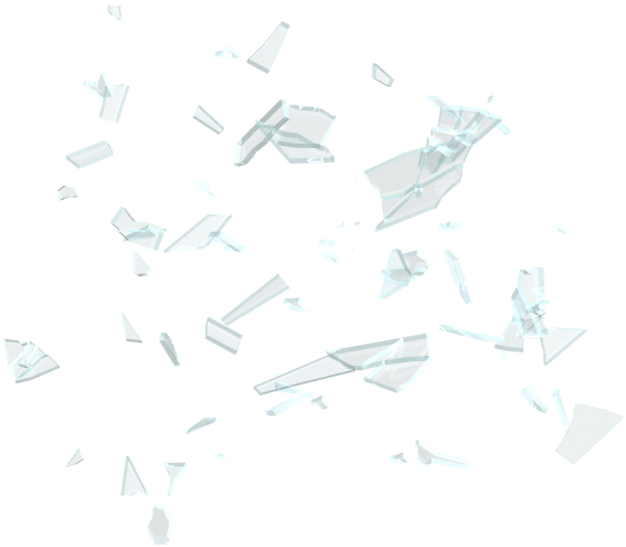 Broken Glass Pieces Png - Portable Network Graphics (763x647), Png Download