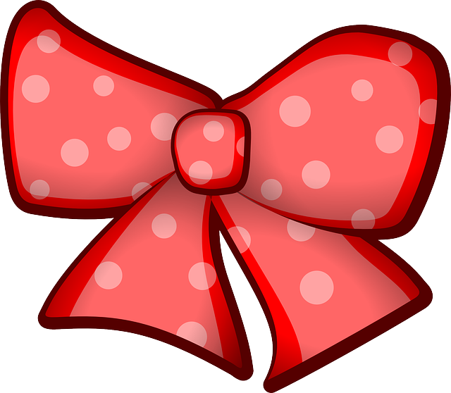 Red, Black, Knot, Cartoon, Ribbon, Pink, Free, Hair - Hair Bow Clip Art (640x558), Png Download