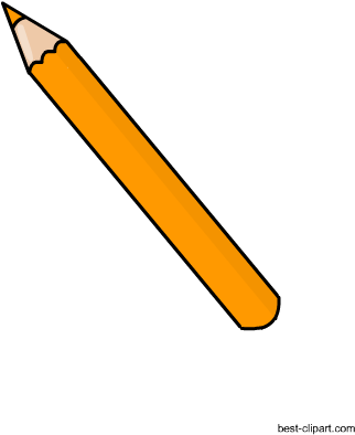 Orange Color Pencil, Clipart - Color Pencil Clipart (450x450), Png Download