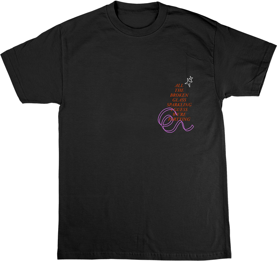 Broken Glass T-shirt - Lorde Perfect Places Shirt (1000x1000), Png Download
