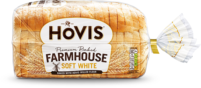 Soft White Farmhouse - Hovis Premium Baked Farmhouse Soft White (826x400), Png Download