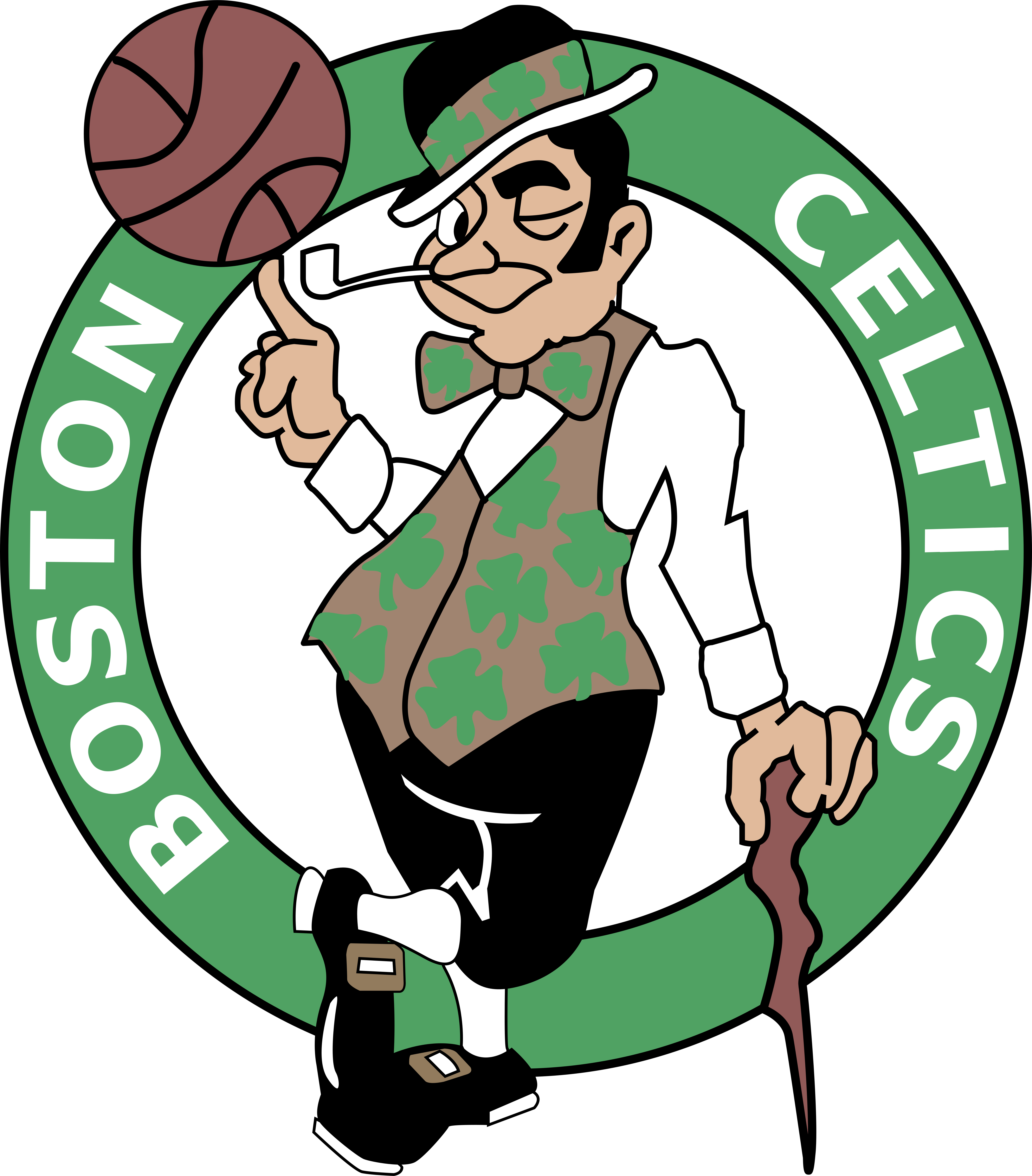 Boston Celtics - Boston Celtics Logo 2018 (5000x5695), Png Download