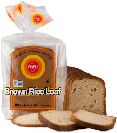 Ener-g Brown Rice Loaf - Ener-g - Bread Brown Rice Loaf Gluten-free - 16 Oz. (443x480), Png Download