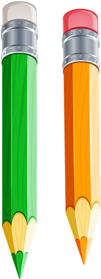 Pin By Lori Molnar On Graphics - Two Pencil Clipart (266x600), Png Download