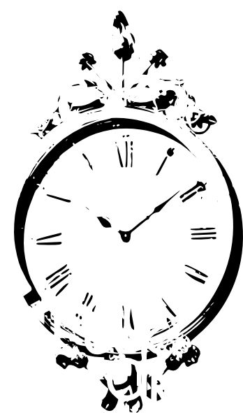 Top Images For Pocket Watch Clock Large On Picsunday - Antique Clock Clipart Png (348x591), Png Download