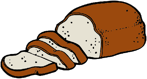 Bread Clipart Brown Bread - Bread Clipart Png (477x256), Png Download