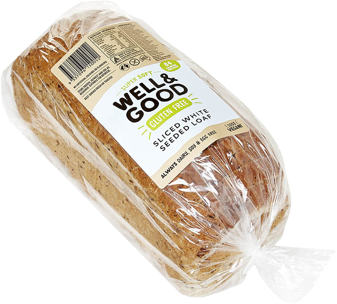 Large Sliced White Seeded Loaf - Loaf (700x639), Png Download