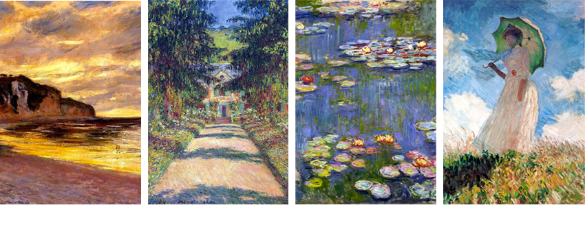 As Edmond De Goncourt Described Once His Garden As - Claude Monet (850x328), Png Download